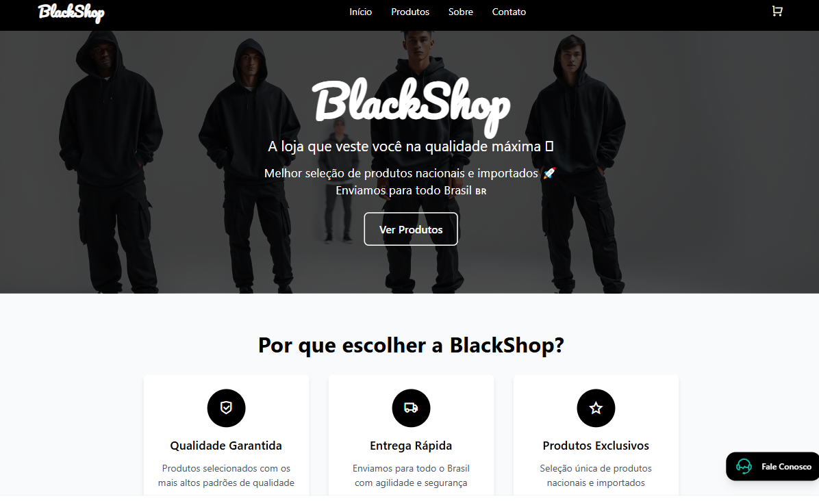 Modelo de loja de roupas